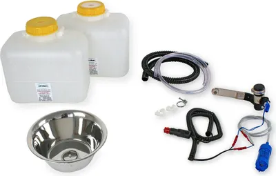 Image de 12V Camping évier technique kit lavabo kit bloc cuisine évier 20 cm
