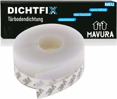 Produktbild von DICHTFIX Silikon Dichtungsstreifen Silikondichtstreifen Türbodendichtung