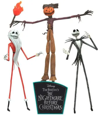 Obrázek produktu pro Diamond Select Nightmare before Christmas Action Figures 3-Pack The Jobs of Jack Skellington 18 cm DIAMFEB209113