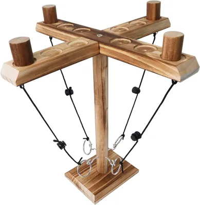 Produktbild von Ringwurfspiel, 4 Spieler, Holz, für Garten