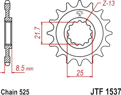 Immagine prodotto di Pignone ESJOT Standard 525 16T