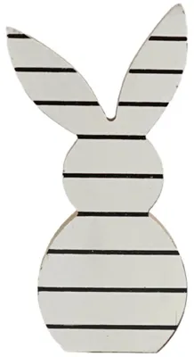 Produktbild von Osterhase aus Holz, weiß, 14 cm