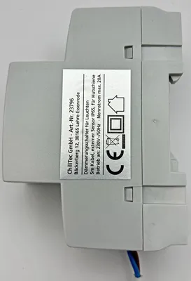 Zdjęcie produktu dla Wyłącznik zmierzchowy na szynę 230V 5m kabel czujnik zewnętrzny IP65