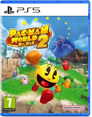 The image shows the cover art for the video game Pac-Man World 2: Re-PAC for PlayStation 5.