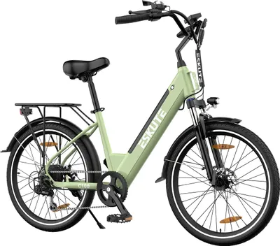 Produktbild von ESKUTE C100 e-bike，26 palcový elektrický bicykel, e-city bike 250W zadný motor，375Wh odnímateľná batéria, až 60km, LCD displej，e-city bike pre mužov a ženy