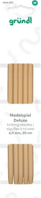 Produktbild von Gründl Nadelspiel Deluxe 6 mm 20 cm