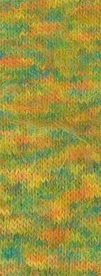 Produktbild von Lana Grossa BASTA STAMPA 50 g Garn im Fake Fur Look, locker verzwirnt 100 m Farbe 201 - Gelb/Orange/Grün/Pistazie
