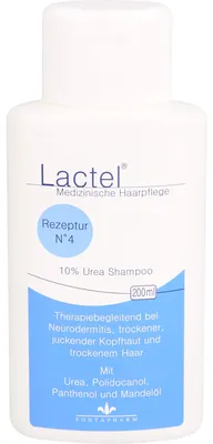 Zdjęcie produktu dla Lactel No.4 10% Szampon z mocznikiem, 200 ml Szampon