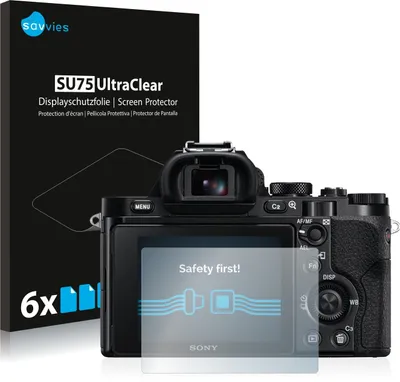 Produktbild von 6x Für Sony Alpha 7 (ILCE-7) Schutzfolie Savvies Displayschutz Display Schutz Folie Klar Transparent