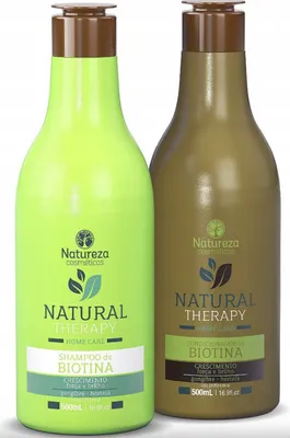 Produktbild von Set Natureza Cosmeticos Biotin - Shampoo und Spülung 2 x 500 ml