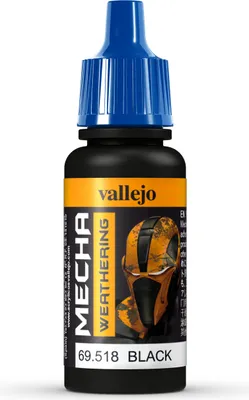 Vallejo Mecha Color 518 Black Wash 17ml Airbrushfarbe