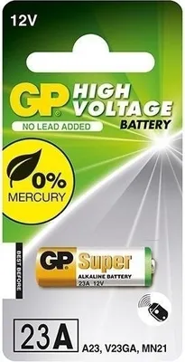Zdjęcie produktu dla GP Batteries High Voltage 23A, Jednorazowa bateria, Alkaliczny, 12 V, 5 szt., Wielobarwny, Blister