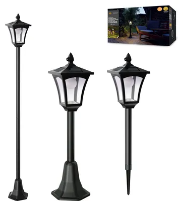 Produktbild von Northpoint LED 3in1 Solar Gartenlaterne mit Bewegungssensor Dämmerungssensor 3000K 20lm IP44