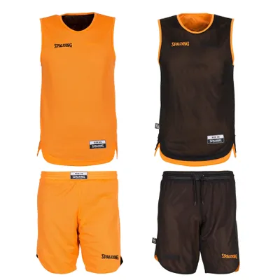 Image de Spalding Double Face Kid Set -3004010-, Couleur:orange/noir, Taille:XXXS