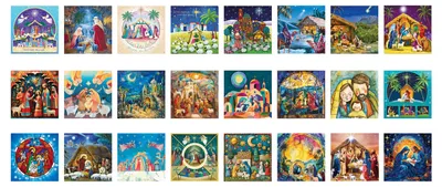 Obrázok produktu pre Puzzle adventný kalendár - Jasličky