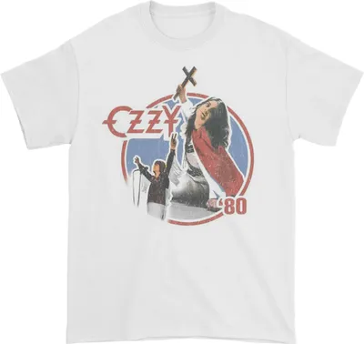Ozzy Osbourne - Tričko "Blizzard Of Ozz '80" pre mužov/dámy Uni RO8648 (XL) (White)