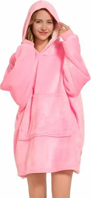 Produktbild von Deckenpullover Pullover Decke Kuscheldecke Oversize Unisex Rosa