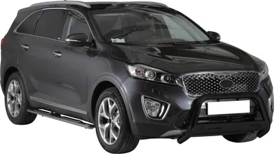 Zdjęcie produktu dla Listwa ochronna przedniego zderzaka do Kia Sorento 2014-2017 ø63mm stalowa czarna ochrona
