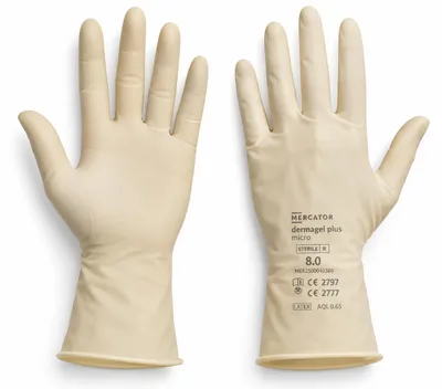 Produktbild von Chirurgische Handschuhe Mercator Dermagel Plus Micro Steril Größe 8 50 Paar, KI-generiertes Bild