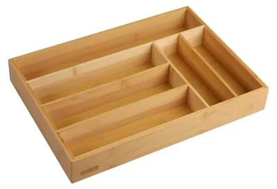 Obrázek produktu pro Organizér na příbory – bambus, 35,5 x 25,5 cm, 6 přihrádek