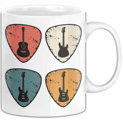 Produktbild von Gitarre Musikliebhaber Musiker Gitarrist Tasse Geschenk Lustige Geschenkidee Spruch (Weiß)