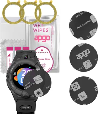 Produktbild von apgo 3 Stück Schutzglas, Matt, kompatibel mit Bemi Sport Smartwatch, Hybrid 8H, Ersatz für Hartglas, Displayschutzglas, Bildschirmschutz, Displayschutz, kratzfest