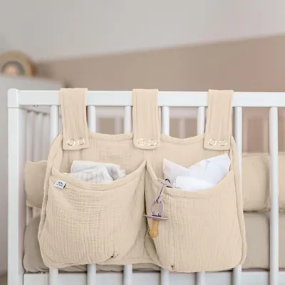 Produktbild von Bett-Organizer für Kinderbett - Tasche für Spielzeug & Bücher