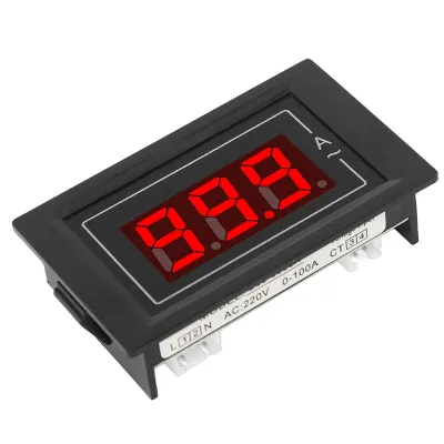 Obrázek produktu pro Elektrický proudový měřič, střídavý ampérmetr, ampérmetr, digitální proudový tester, 1 fázový 2 drátový proudový měřič, proudový monitor Ampérmetr
