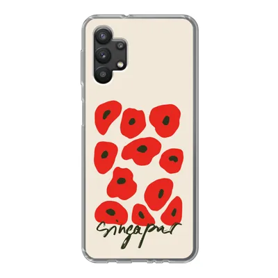 Produktbild von MuchoWow® Handyhülle Schutzhülle Hülle für Samsung Galaxy A32 5G Blumen - Mohn - Muster Silikon Softcase Handy Hülle - Softcase