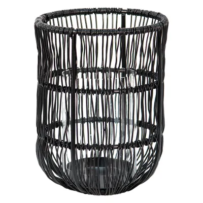 Produktbild von Clayre & Eef Windlicht Ø 12x17 cm Schwarz Metall