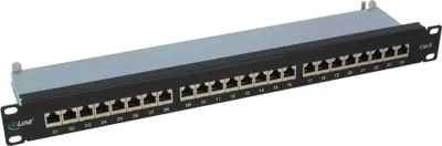Obrázek produktu pro InLine 4043718076215, Cat6, Instalace do racku, 19U, Černá, 1,81 kg, 190 mm