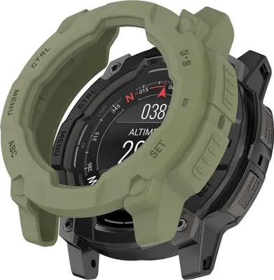 Obrázok produktu pre Pre Garmin Instinct 3 AMOLED / Solar 50mm Armor TPU ochranné puzdro Green