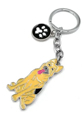 Produktbild von Onwomania Hund Schäferhund deutsch Metall Schlüsselanhänger, Glücksbringer in Alu Geschenkbox, ideal zum Verschenken