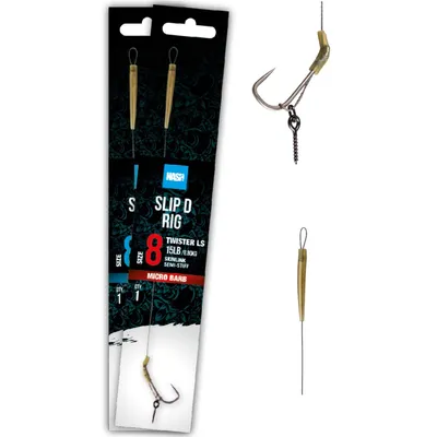 Obrázok produktu pre Hotový nadväzec Nash Slip D Rig Barbless r. 8