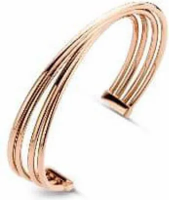 Produktbild von Armband Victoria aus Edelstahl, roségoldfarben, schlichte Ausführung, 65 mm Durchmesser