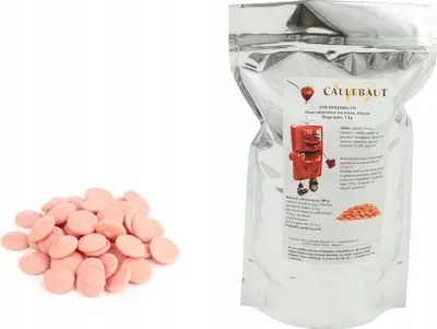 Produktbild von Belgische Erdbeere Schokolade für Schokobrunnen 1kg Schokofondue Schokolade