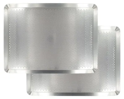 Zdjęcie produktu dla Zestaw 2 perforowanych blach do pieczenia 40 x 30 cm