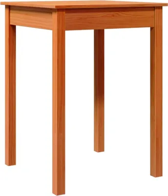 Produktbild von vidaXL Esstisch Wachsbraun 55x55x75 cm Massivholz Kiefer