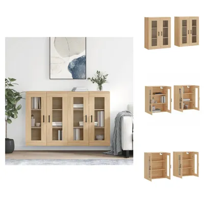Produktbild von vidaXL Wandschränke 2 Stk. Sonoma-Eiche Holzwerkstoff -  Sideboards