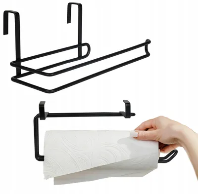 Produktbild von Sepio Presto Küchenrollenhalter Schwarz Metall Aufhängbar