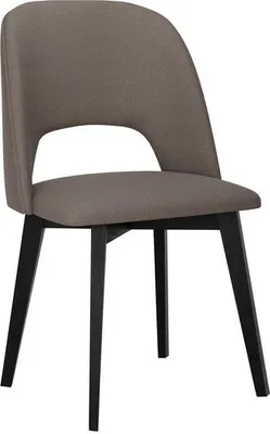Immagine prodotto di Sedia da pranzo imbottita AFTON 7 - nero / marrone 1