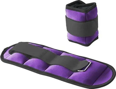 Zdjęcie produktu dla Opaski na kostki z obciążeniem Opaski na nadgarstki z obciążeniem 0,5 kg za sztukę | Regulowane za pomocą rzepów | Do fitnessu, jogi, rehabilitacji, joggingu, gimnastyki, aerobiku