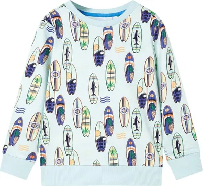 Produktbild von Kinder-Sweatshirt Hellblau Melange 128