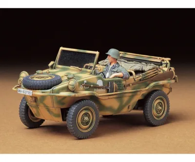 Obrázek produktu pro Tamiya 1:35 Druhá světová válka PKW.K2s Schwimmwagen (1) T.166