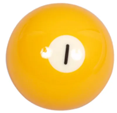 Obrázok produktu pre Jednotlivé - náhradné biliardové gule Aramith "Premier" - číslo 1 v 57,2 mm