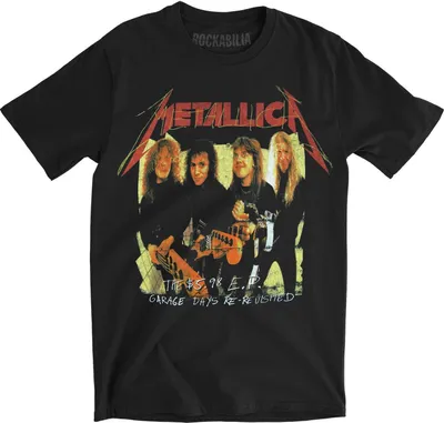 Image de Metallica - T-shirt "Garage" pour homme/femme unie RO924 (XL) (Noir/Jaune)