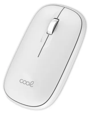 Zdjęcie produktu dla Cienka, bezprzewodowa mysz 2 w 1 (Bluetooth + adapter USB), kolor biały
