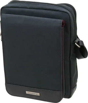Produktbild von Davidts Flugumhänger Umhängetasche 29x23x10 cm Schwarz 258 020 Bowatex