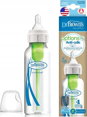 Produktbild von Dr Brown's Glasflasche 250 ml Opti+ | Mit und ohne Luftsystem