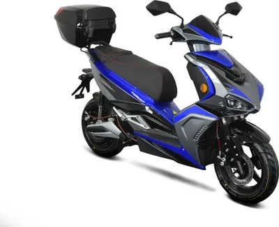 Produktbild von Elektro Motorroller e-Striker 25km/h mit Bosch Motor 3000 W, mit Top Case, blau GT Union